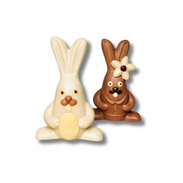 Lapin en Chocolat – Lait ou Blanc, Fritures (50g)