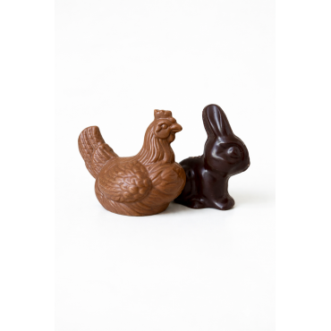Mini Praline-Filled Easter Figures – Milk, White or Dark Chocolate (25g)