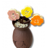 Vase en chocolat (250g) - Chocolat noir
