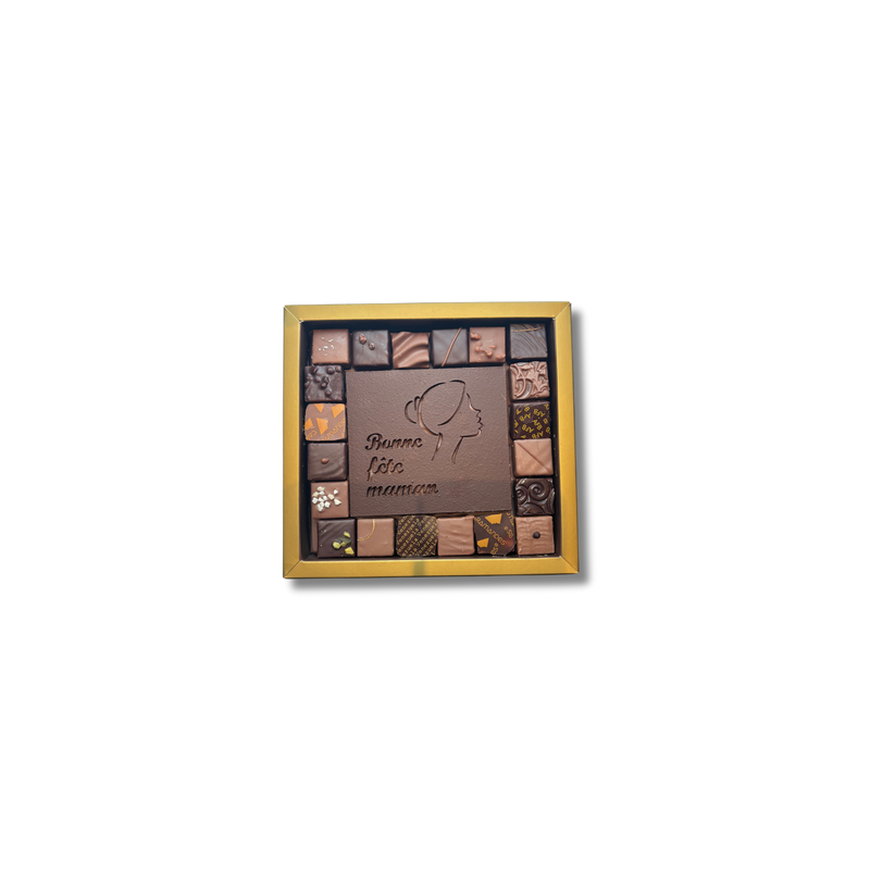 Coffret « Bonne fête maman » & Plaque Caramandes® – Édition spéciale Fête des mères