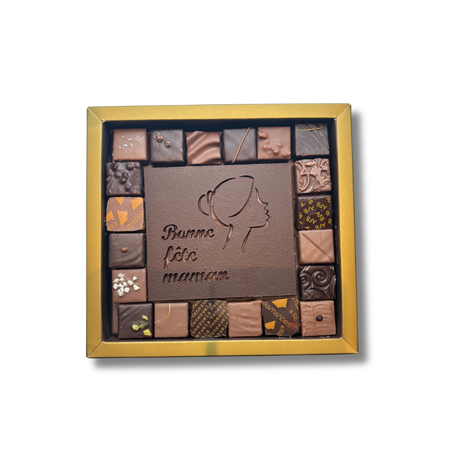 Coffret « Bonne fête maman » & Plaque Caramandes® – Édition spéciale Fête des mères