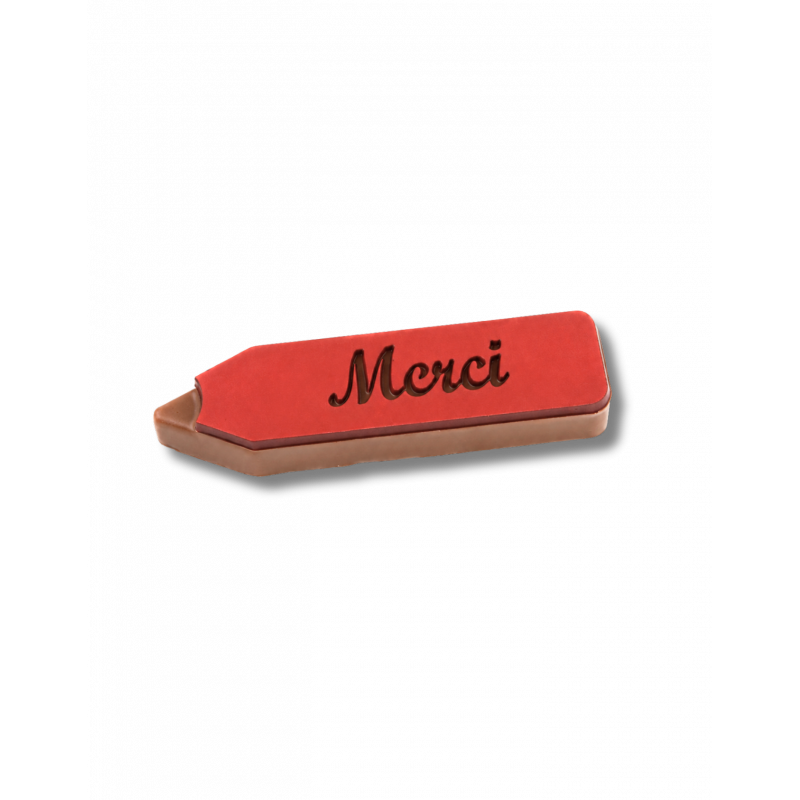 Crayon Praliné Chocolat « Merci » – Sortie des Classes