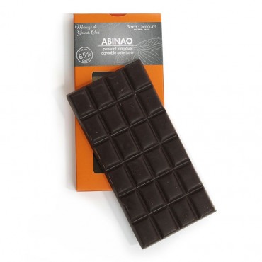 Tablette chocolat noir grand cru 85 % Abinao