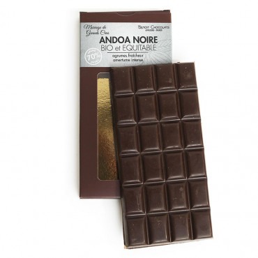 Tablette chocolat noir grand cru 70 % Andoa