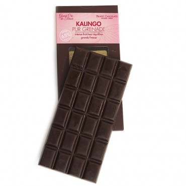 Tablette chocolat noir grand cru 65 % Kalingo