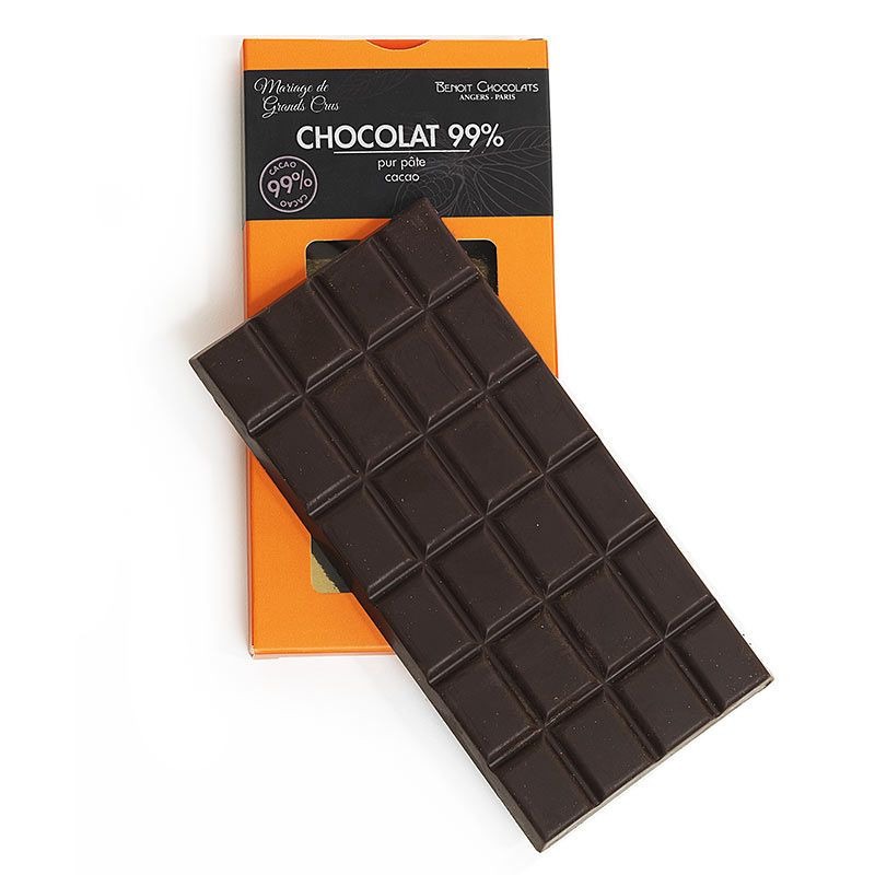 Tablette chocolat noir grand cru 99 %