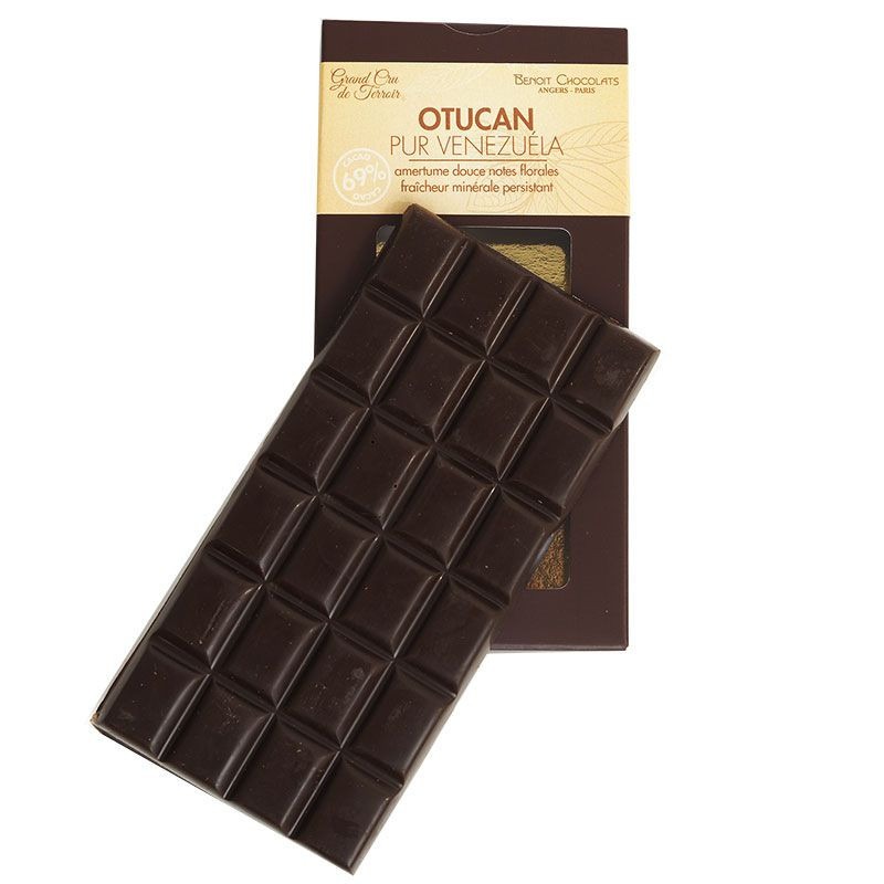 Grand Cru dark chocolate bar 69% Otucan pure Venezuela