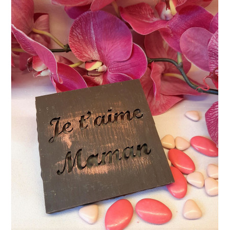 Caramandes® and chocolate square Mother's Day "I love you Mom