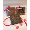 Caramandes® and chocolate square Mother's Day "Heart"