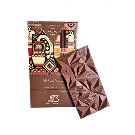 BOLIVIE Chocolat lait 45% (80g)