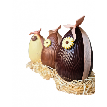 Chocolate Easter Egg – Dark Chocolate, Assorted Fritures & Eggs