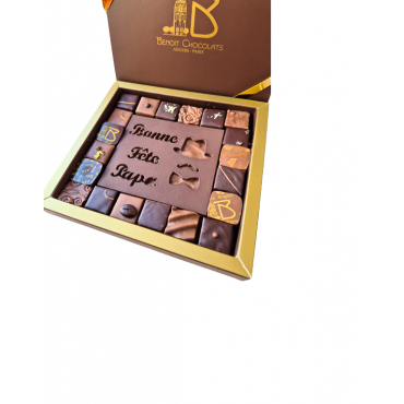 Coffret « Bonne fête Papa » & Plaque Caramandes® – Édition spéciale Fête des Pères